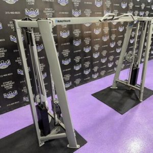 Nautilus Dual Pulley Adjustable Cable Crossover w / Pull-up Bar