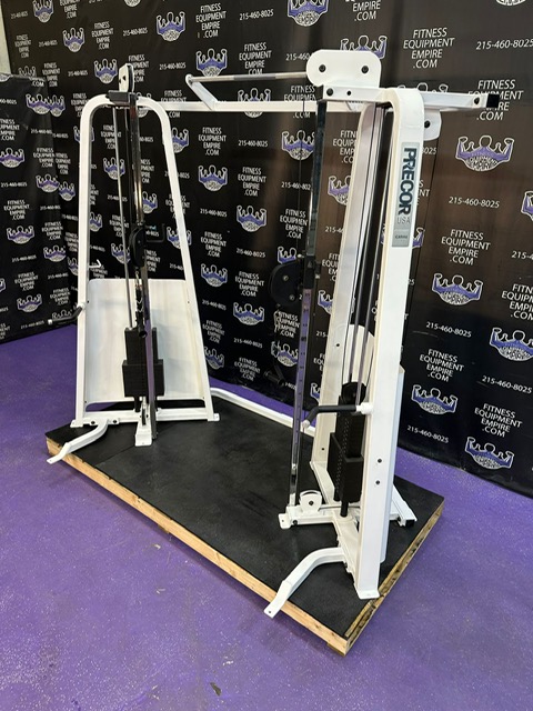 2 Precor Icarian FTS Dual Adjustable Pulley Functional Trainer Cable Crossover