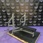 Hammer Strength Olympic Flat Bench Press w/ Add On Plate Storage