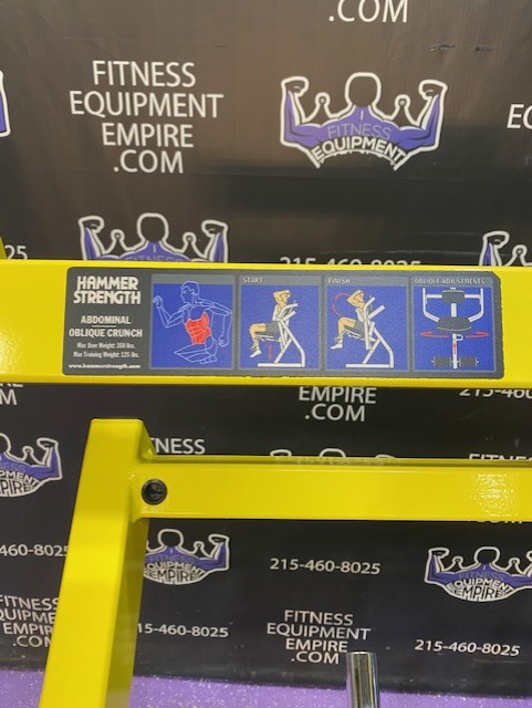 6 Hammer Strength Plate Loaded Abdominal & Oblique Crunch