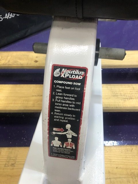 IMG_0149 Nautilus XPLOAD Compound Plate Loaded Row