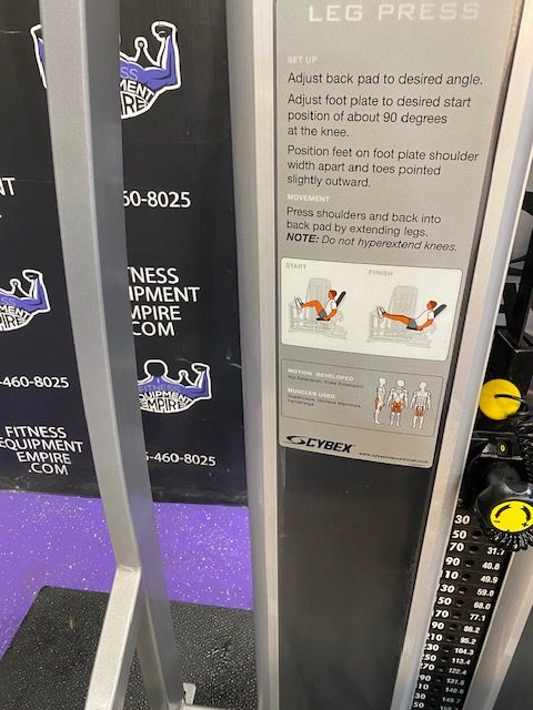 IMG_1048 Cybex Eagle Platinum Seated Leg Press w/500 lb. Stack