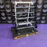 GP American Barbell URETHANE EZ curl & Straight Bar Set w / Cybex Rack GP American Barbell URETHANE EZ curl & Straight Bar Set w / Cybex Rack