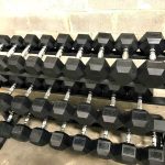 BRAND NEW EMPIRE Rubber Hex Dumbbell Sets & Pairs – Click for Options