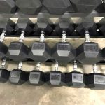 BRAND NEW EMPIRE Rubber Hex Dumbbell Sets & Pairs – Click for Options