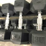 BRAND NEW EMPIRE Rubber Hex Dumbbell Sets & Pairs – Click for Options