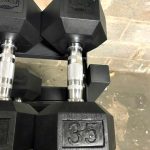 BRAND NEW EMPIRE Rubber Hex Dumbbell Sets & Pairs – Click for Options