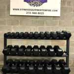 BRAND NEW EMPIRE Rubber Hex Dumbbell Sets & Pairs – Click for Options