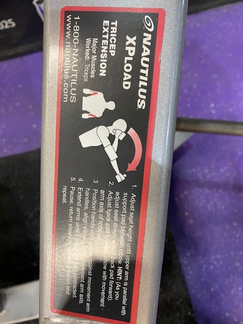 IMG_3801.jpg Nautilus XPLOAD ISO Lateral Overhead Tricep Extension – RARE