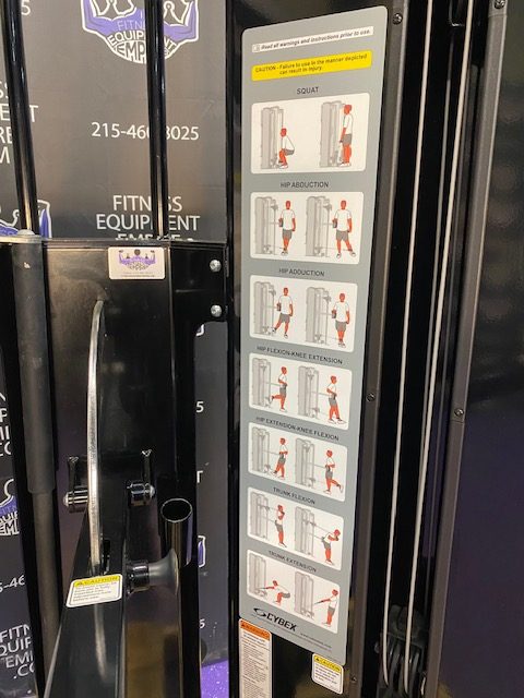 IMG_4961 CYBEX BRAVO 8840 HEAVY TALL CHIN-UP FUNCTIONAL TRAINER – DEMO – MINT