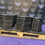 Lot of Iron Olympic Grip Plates 2055 lbs Lot of Iron Olympic Grip Plates 2055 lbs
