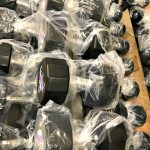 BRAND NEW Empire 12-Sided Prostyle Rubber Dumbbell Set 5-100 lbs. BRAND NEW Empire 12-Sided Prostyle Rubber Dumbbell Set 5-100 lbs.