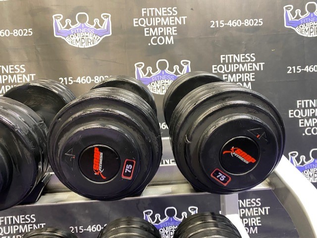 web10-23-4.jpg GP Urethane 5-100 lb. Prostyle Dumbbell Set w/Cybex Pro Racks