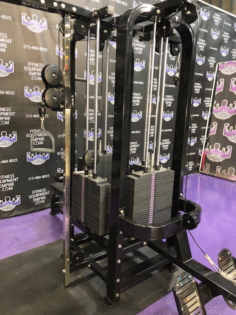 web10-7 Empire 5-Stack Jungle Gym Dual Adjustable Pulley Cable Crossover – BRAND NEW