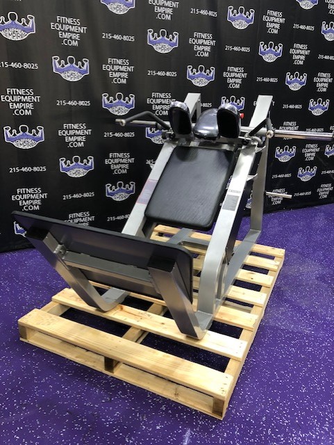 web11-22 BRAND NEW Empire 45 Degree Plate Loaded Linear Hack Squat – Platinum – LAST ONE IN STOCK