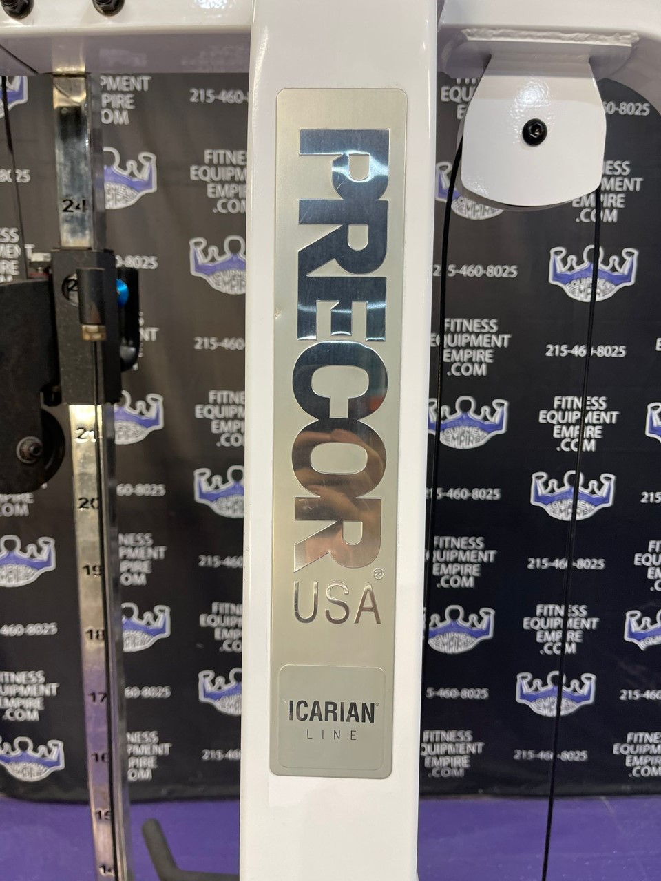web11-23-3.jpg Precor Icarian Dual Adjustable Pulley Cable Crossover w/Multi Grip Pull-up