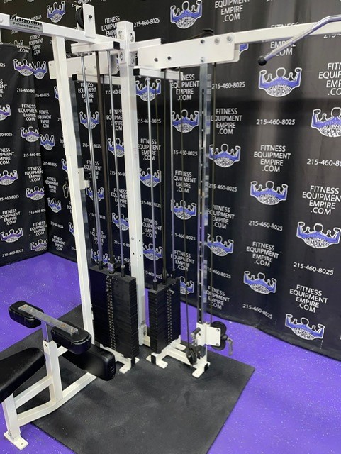 web11-7-4.jpg Magnum 5 Stack Dual Cable Crossover Jungle Gym w/315 lb. Stacks