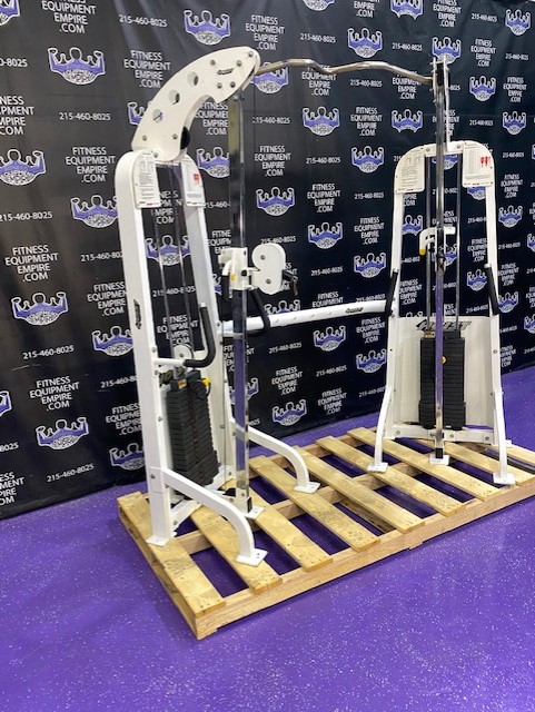 web12-21 Hoist Dual Adjustable Pulley Functional Trainer w/Pull-up Bar