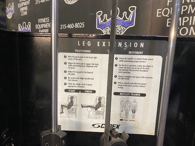 web12-6 Cybex VR2 Leg Extension & Seated Leg Curl Pair