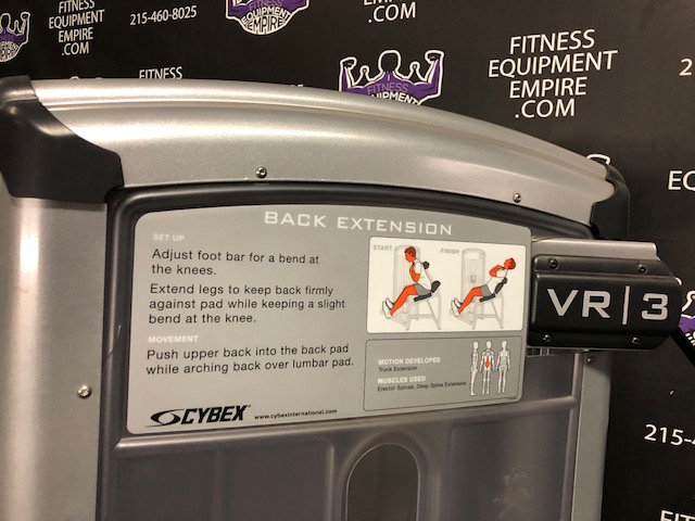 web13-1 Cybex VR3 Abdominal Crunch & Back Extension Matching Pair