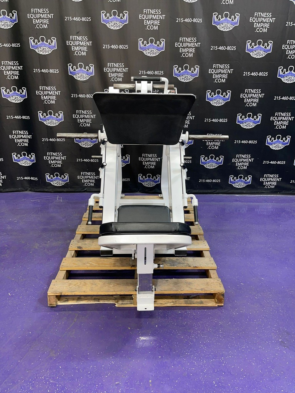 web14-16-3.jpg Precor Icarian 601 45 Degree Plate Loaded Linear Leg Press Extra Loading Horn