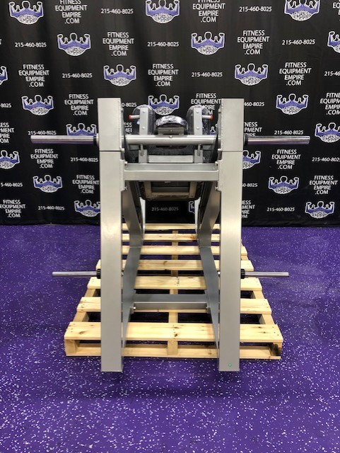web14-20 BRAND NEW Empire 45 Degree Plate Loaded Linear Hack Squat – Platinum – LAST ONE IN STOCK