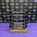 BRAND NEW Empire Rubber Covered Fixed Straight Bar Set 20-110 lbs. in 10’s w/Rack