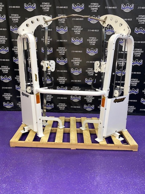 web15-18 Hoist Dual Adjustable Pulley Functional Trainer w/Pull-up Bar