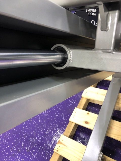 web15-20 BRAND NEW Empire 45 Degree Plate Loaded Linear Hack Squat – Platinum – LAST ONE IN STOCK