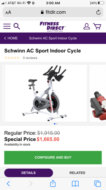 web16-1-1.png Schwinn AC SPORT Spin Bikes - Silver