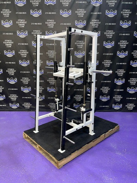 web17-10 Atlantis Vertical Leg Press w/Triple Loading horns – RARE