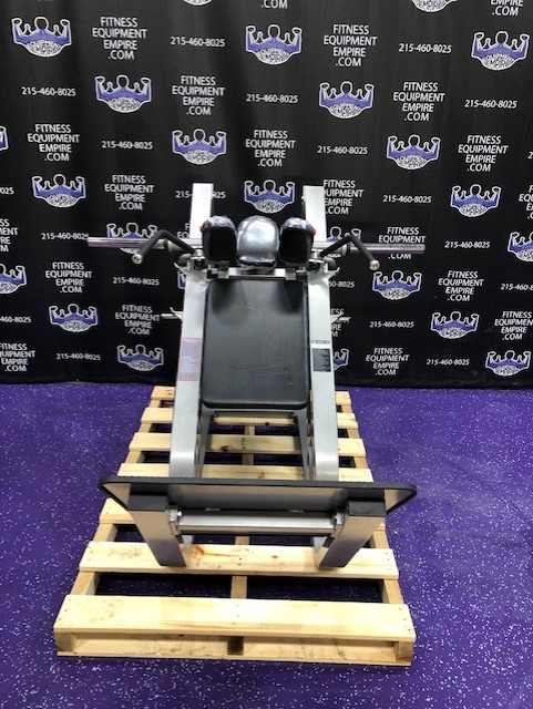 web17-17 BRAND NEW Empire 45 Degree Plate Loaded Linear Hack Squat – Platinum – LAST ONE IN STOCK