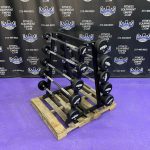 BRAND NEW Empire Rubber Covered Fixed Straight Bar Set 20-110 lbs. in 10’s w/Rack