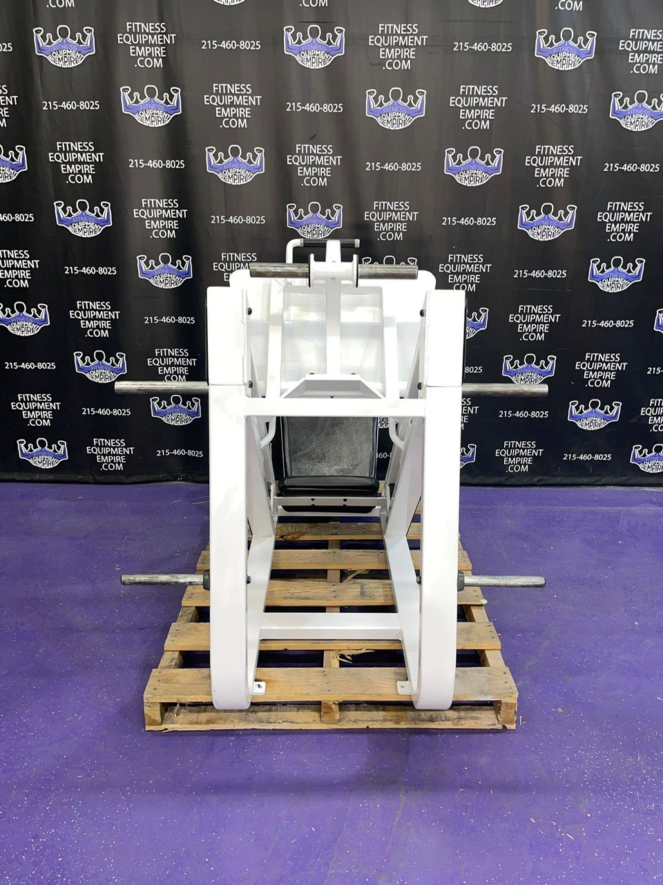 web18-15-1.jpg Precor Icarian 601 45 Degree Plate Loaded Linear Leg Press Extra Loading Horn