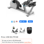 Precor RBK 885 V2 Recumbent Bike with P82 Console – Demo – Newest Model Precor RBK 885 V2 Recumbent Bike with P82 Console – Demo – Newest Model