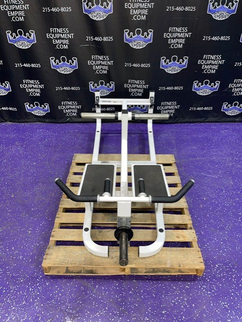 web18-2 Cybex Multi Grip Plate Loaded T Bar Row w/4 Loading Horns