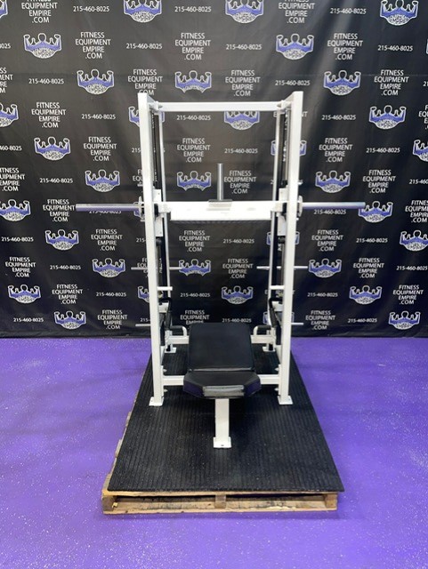 web19-10 Atlantis Vertical Leg Press w/Triple Loading horns – RARE