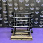 BRAND NEW Empire Rubber Covered Fixed Straight Bar Set 20-110 lbs. in 10’s w/Rack