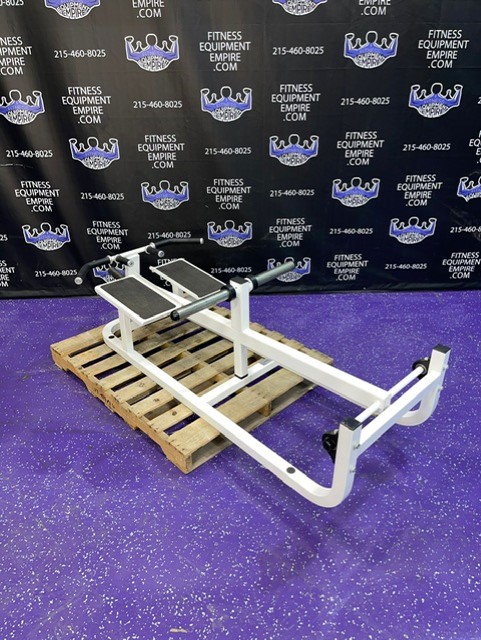 web19-2 Cybex Multi Grip Plate Loaded T Bar Row w/4 Loading Horns