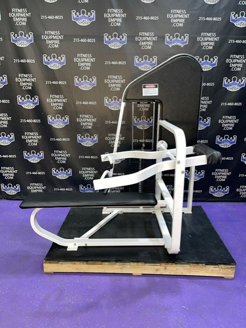web19-3-4.jpg Nautilus First Generation Chain Driven Low Friction Chest Press w/360 lb. Stack – RARE