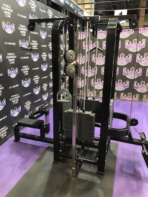 web19-5 Empire 5-Stack Jungle Gym Dual Adjustable Pulley Cable Crossover – BRAND NEW