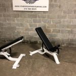 Precor Icarian Super Benches 0-90 Degree Adjustable On Wheels