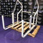 Cybex Squat & Half Rack Adjustable J Hooks and Safeties – All Exercises