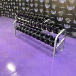 GP Urethane 5-100 lb. Prostyle Dumbbell Set w/Cybex Pro Racks GP Urethane 5-100 lb. Prostyle Dumbbell Set w/Cybex Pro Racks