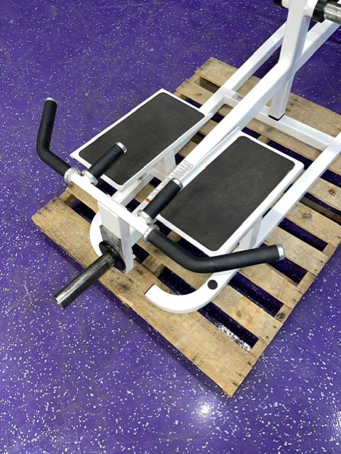 web21-1 Cybex Multi Grip Plate Loaded T Bar Row w/4 Loading Horns