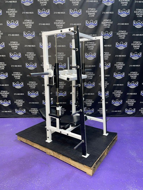 web22-10 Atlantis Vertical Leg Press w/Triple Loading horns – RARE