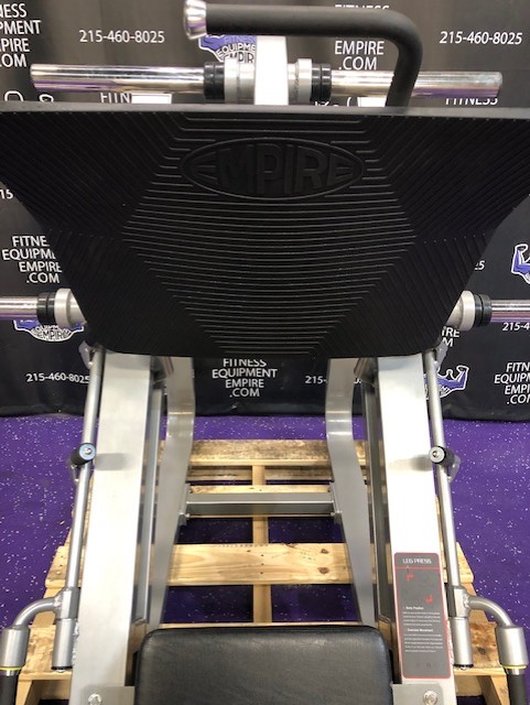 web22-12 BRAND NEW Empire 45 Degree Linear Platinum Leg Press – 4 Loading Horns