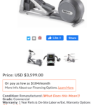 Precor 546i Ellipticals w/Adjustable CrossRamp – Surplus Priced to Sell Precor 546i Ellipticals w/Adjustable CrossRamp – Surplus Priced to Sell