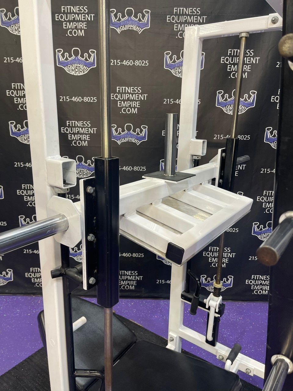 web23-11 Atlantis Vertical Leg Press w/Triple Loading horns – RARE