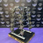 20-110 lb. Troy EZ Curl Bar Set w/Life Fitness Signature Rack